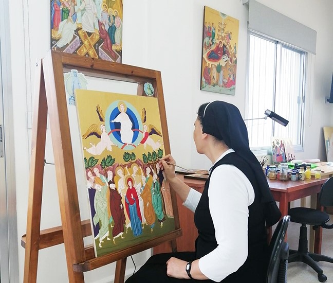 Lebanese nun says she learned from writing icon for London shrine