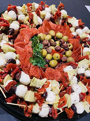 Meat and cheese platter
